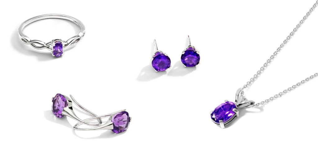 Amethyst Gemstone Jewelry