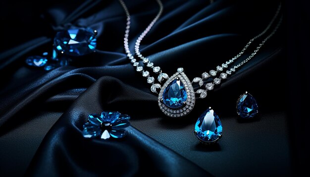 Sea blues Gemstone Jewelry