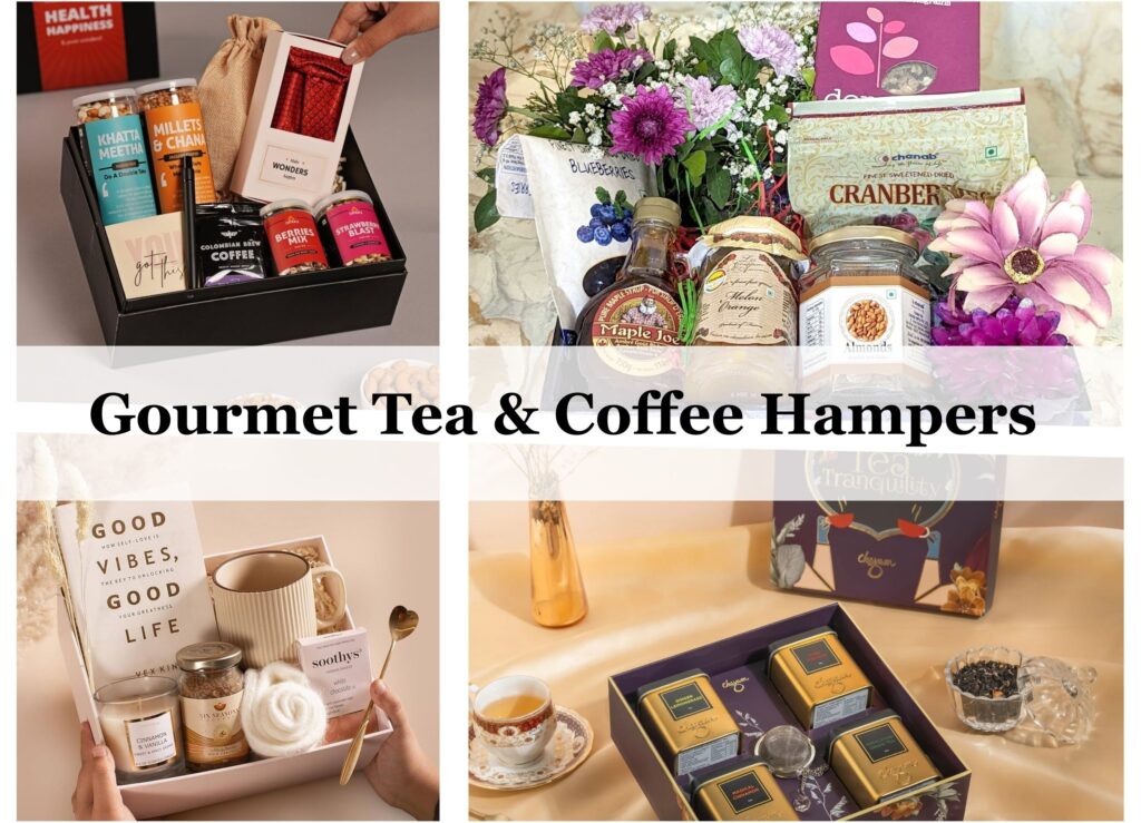 Gourmet Tea & Coffee Hampers with Personal Notes
