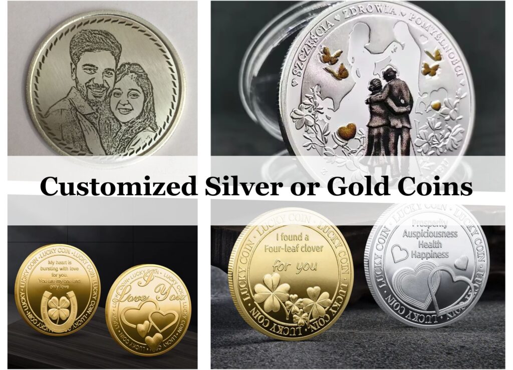 Customized Silver or Gold Coins